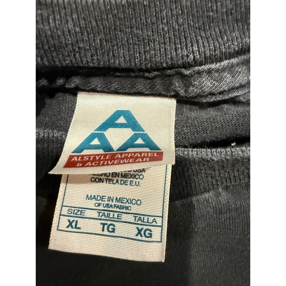 Y2K Long Sleeve Shirt Black Meet Me At The Bar Verisign XL Mens - Picture 8 of 12